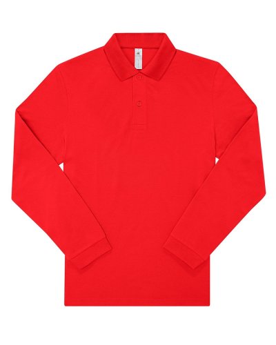 Polo uomo My Polo 180 manica lunga - B&C Collection Red