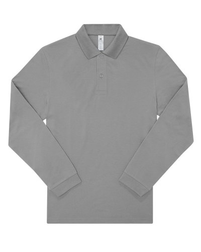 Polo uomo My Polo 180 manica lunga - B&C Collection Sport grey