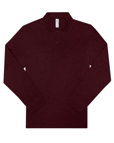 Polo uomo My polo 210 manica lunga Heather Burgundy