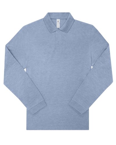 Polo uomo My polo 210 manica lunga Heather Blue