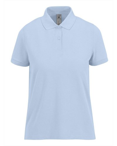 Polo donna 180 B&C Collection Blush Blue