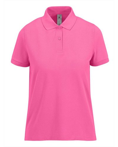Polo donna 180 B&C Collection Lotus Pink