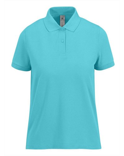Polo donna 180 B&C Collection Meta Turquoise