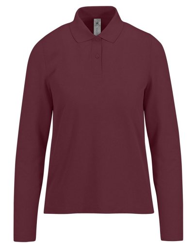 Polo donna manica lunga My Polo 180 B&C Collection Burgundy