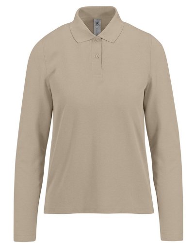Polo donna manica lunga My Polo 180 B&C Collection Mastic