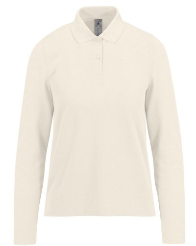 Polo donna manica lunga My Polo 180 B&C Collection Off White