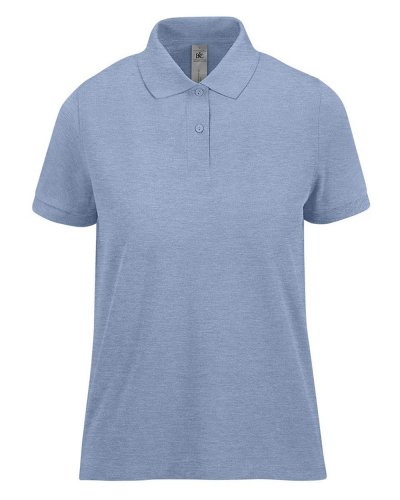 Polo donna maniche corte My Polo 210 B&C Collection Heather Blue