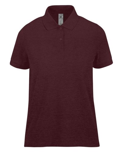 Polo donna maniche corte My Polo 210 B&C Collection Heather Burgundy