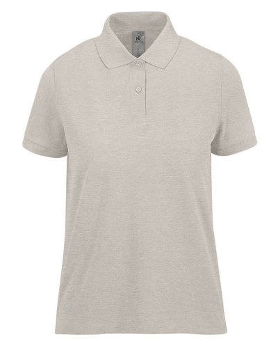 Polo donna maniche corte My Polo 210 B&C Collection Heather Grey Fog