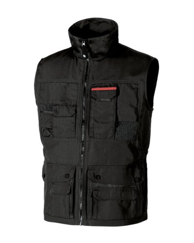 Gilet da lavoro First Black carbon