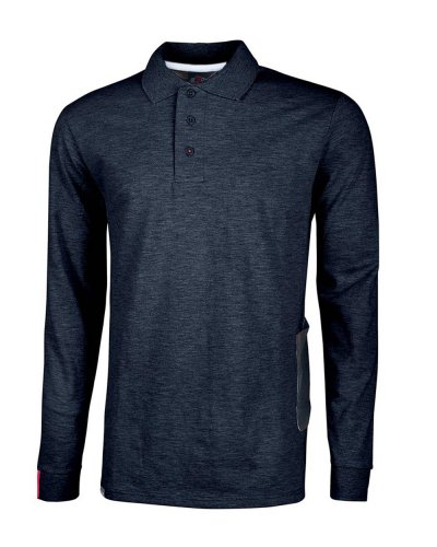 Polo manica lunga Live Deep blue