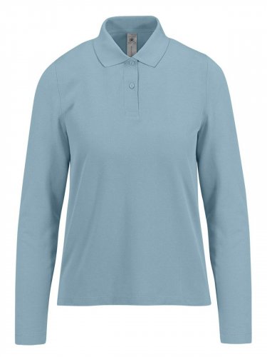 Polo donna maniche lunghe My Polo 210 - B&C Collection Black