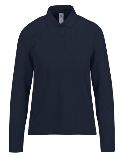 Polo donna maniche lunghe My Polo 210 - B&C Collection Navy