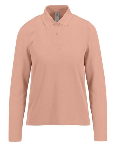 Polo donna maniche lunghe My Polo 210 - B&C Collection Nude