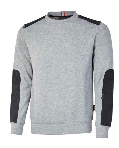 Felpa girocollo felpata Ryke Grey Silver