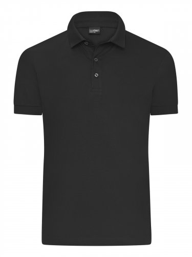 Men's Mercerised Polo Black