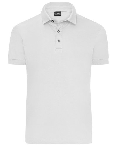 Men's Mercerised Polo White