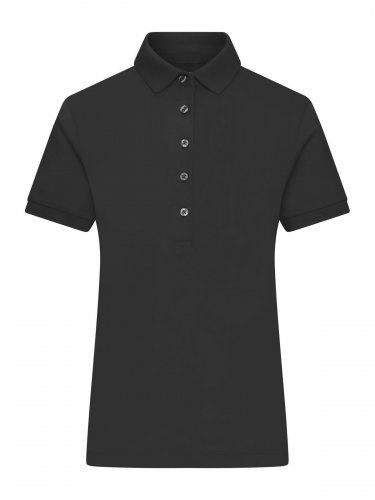 Ladies' Mercerised Polo Black
