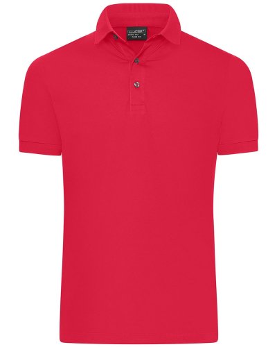 Men's Mercerised Polo Slim Fit Light Red