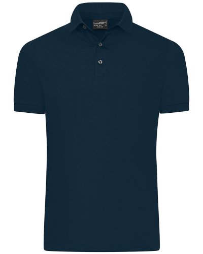 Men's Mercerised Polo Slim Fit Navy