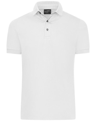 Men's Mercerised Polo Slim Fit White
