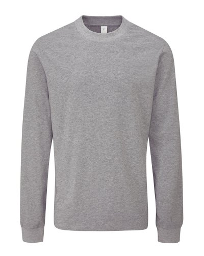 T-shirt a maniche lunga unisex Heather Grey Melange