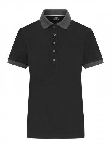 Ladies' Polo White/Antracite Melange