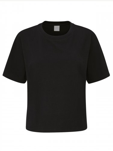 Womenâs Cropped Heavy T White