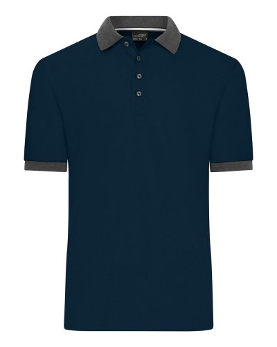 Men's Polo Navy/Anthracite-Melange