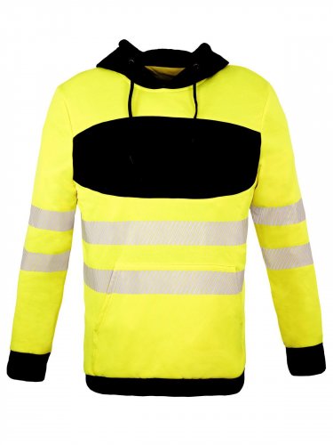 Felpa con cappuccio Hi-Vis EOS Orange/black
