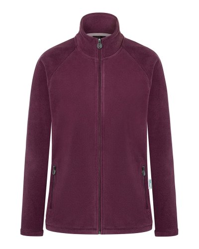 Ladies' Workwear Fleece Jacket Aubergine