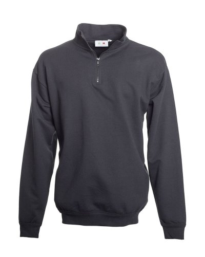 Zip Neck Sweat Black