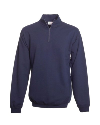Zip Neck Sweat Navy