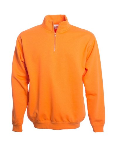 Zip Neck Sweat Orange