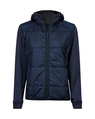 Giacca donna con cappuccio Hybrid-Stretch Navy/Navy