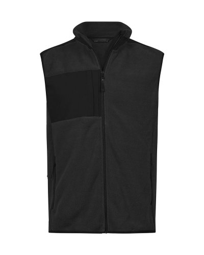 Giacca in pile smanicata Black/Black