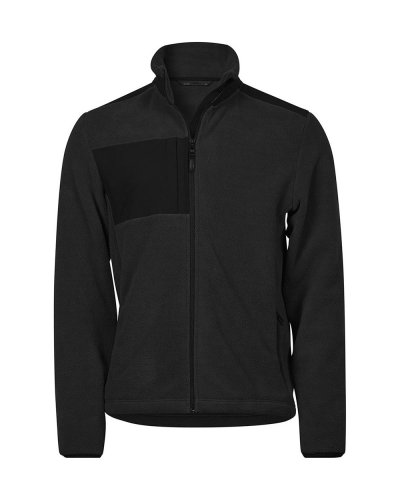 Giacca in pile con zip Mountain Black/Black