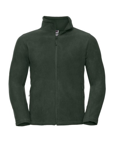 Giacca in pile con zip e tasche laterali Bottle Green
