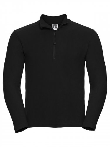 Giacca in pile con zip alta da uomo Nero