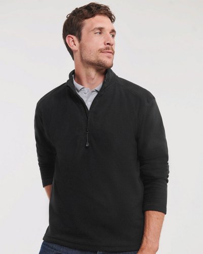 Giacca in pile con zip alta da uomo