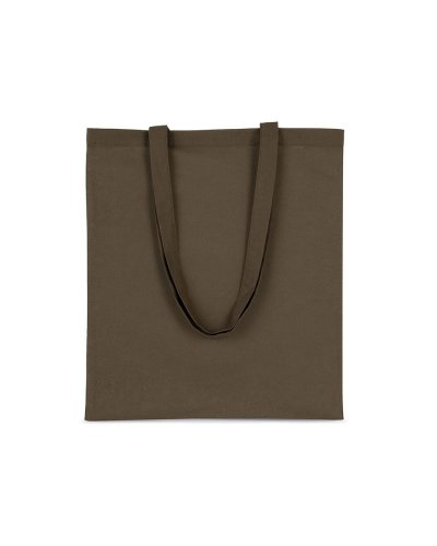Shopper in cotone Dark Khaki