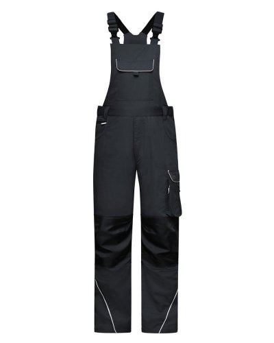 Workwear Pants With Bib - Solid Carbon