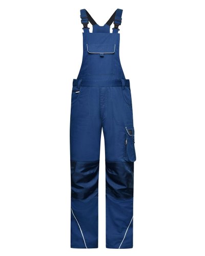 Workwear Pants With Bib - Solid Dark Royal
