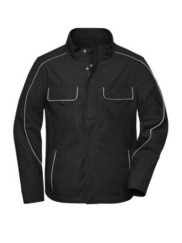 Workwear Softshell Light Jacket - Solid Black
