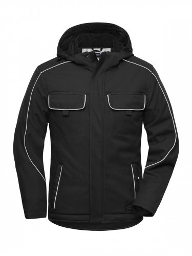 Workwear Softshell Padded Jacket - Solid Carbon