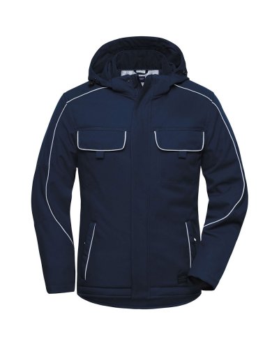 Workwear Softshell Padded Jacket - Solid Navy
