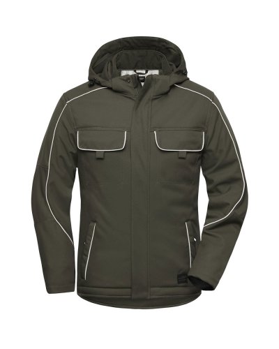 Workwear Softshell Padded Jacket - Solid Olive