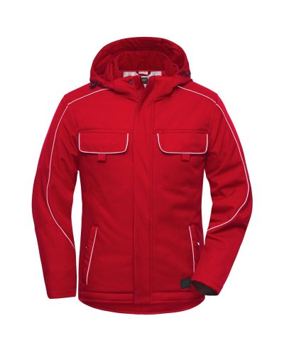 Workwear Softshell Padded Jacket - Solid Red