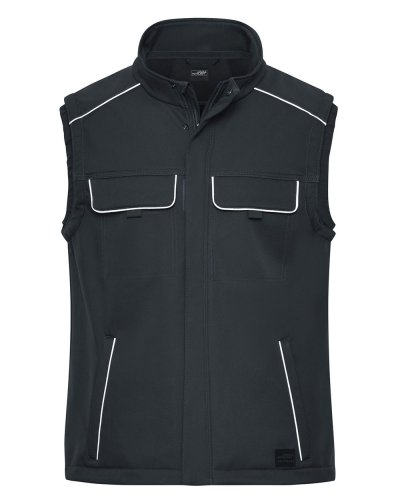 Workwear Softshell Vest - Solid Carbon