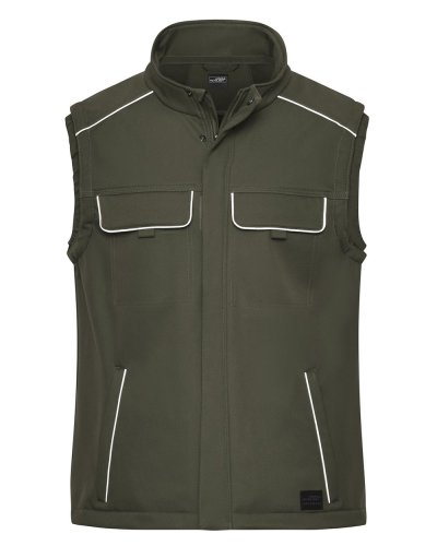Workwear Softshell Vest - Solid Olive